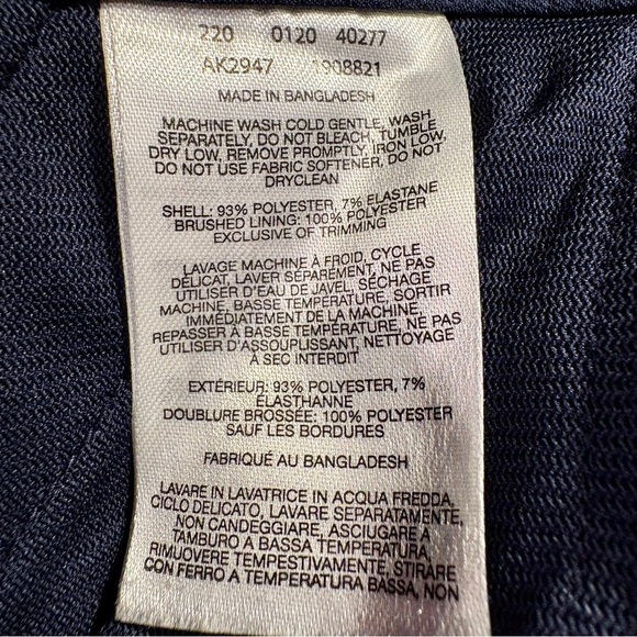 Columbia Navy Blue Stretch Pants Size 12 - Picture 7 of 7